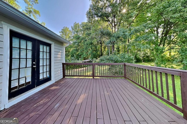 2478 Wood Meadows Dr SW, Marietta, GA 30064 - wooden deck with french doors