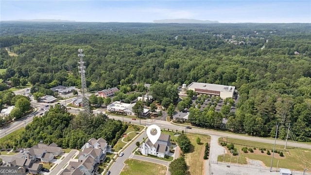 1057 Crossroads Trl, Milton, GA 30004 - bird's eye view of a heavily wooded area