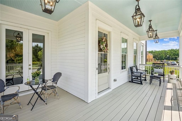 1057 Crossroads Trl, Milton, GA 30004 - porch featuring french doors