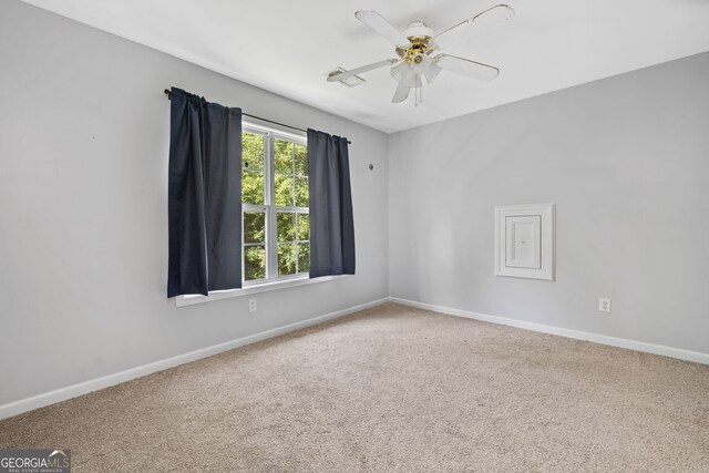 2958 Paul Harris Rd, Dallas, GA 30157 - empty room with carpet floors and ceiling fan