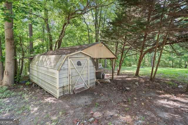 2958 Paul Harris Rd, Dallas, GA 30157 - view of shed with a view of trees