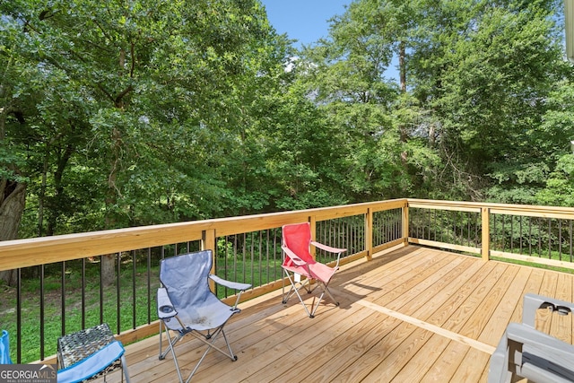 2958 Paul Harris Rd, Dallas, GA 30157 - view of wooden terrace