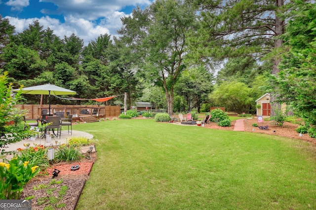 55 Ashton Pl, Covington, GA 30016 - view of yard with a patio and view of scattered trees