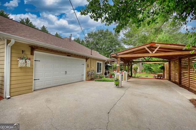55 Ashton Pl, Covington, GA 30016 - garage with concrete driveway