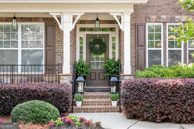 2680 Augeron Ct, Alpharetta, GA 30004 - doorway to property with a porch