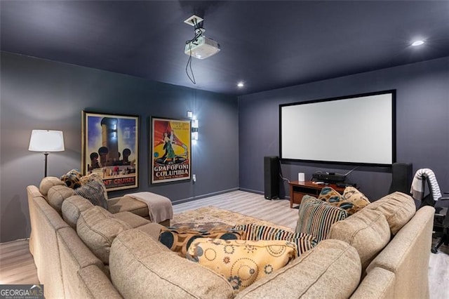 2680 Augeron Ct, Alpharetta, GA 30004 - home theater featuring wood finished floors and recessed lighting