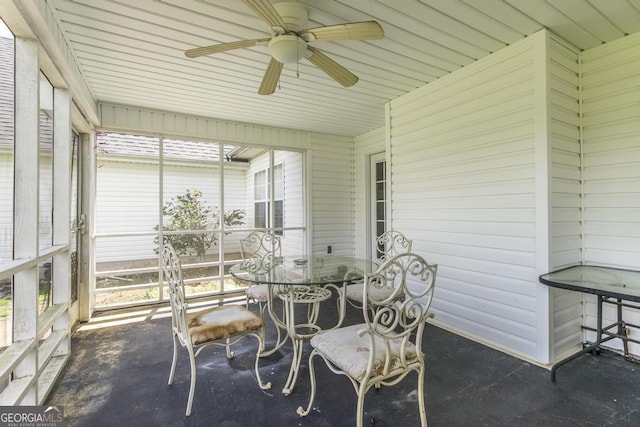 76 Duke Ln, Kathleen, GA 31047 - sunroom / solarium with a ceiling fan