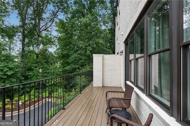 6445 Lucent Ln, Atlanta, GA 30328 - view of wooden terrace