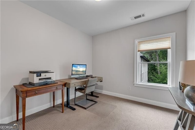 6445 Lucent Ln, Atlanta, GA 30328 - carpeted home office featuring baseboards