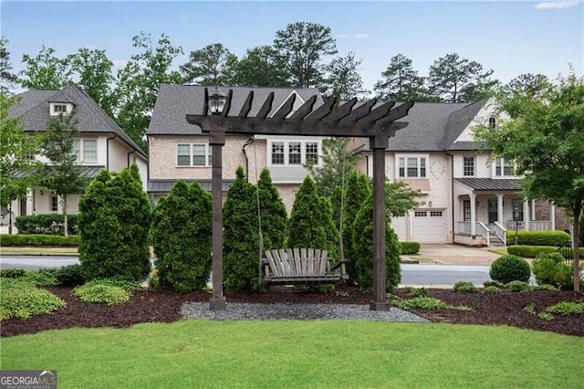 6445 Lucent Ln, Atlanta, GA 30328 - view of front of home with a front yard