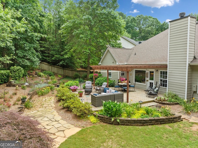 3633 Gilpin Ct, Lawren, GA 30044 - view of yard featuring a patio and outdoor lounge area