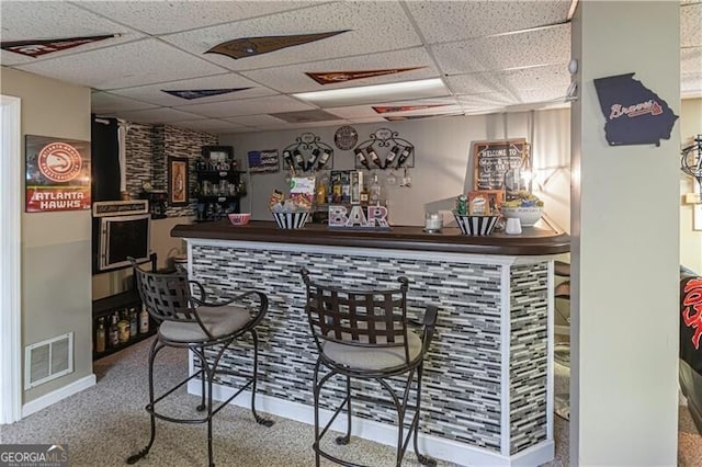 2050 Lyda Ln, Loganville, GA 30052 - indoor dry bar with a paneled ceiling