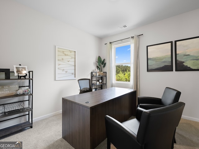 8215 Coldstream Dr, Fairburn, GA 30213 - office area featuring light colored carpet and baseboards
