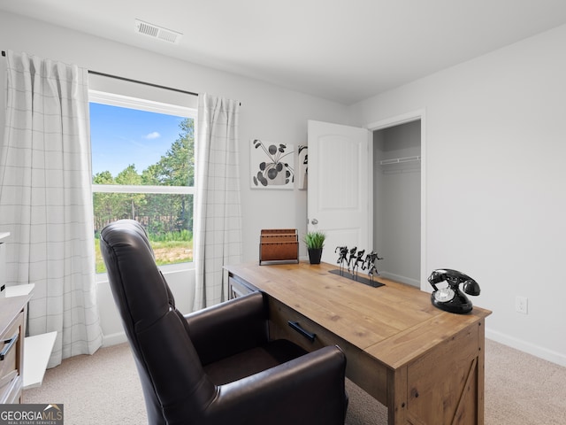 8215 Coldstream Dr, Fairburn, GA 30213 - home office with light carpet and baseboards
