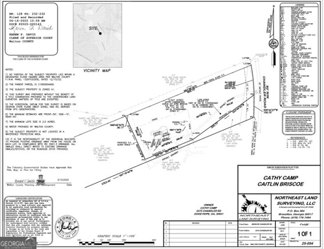 3315 Chandler Rd, Good Hope, GA 30641 - survey map / technical document