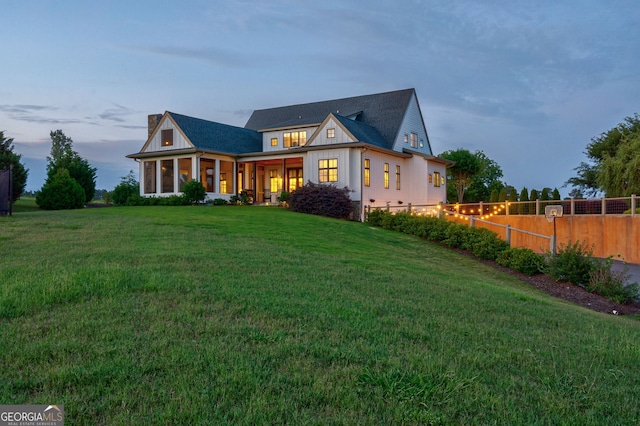 3315 Chandler Rd, Good Hope, GA 30641 - view of front of home with a chimney