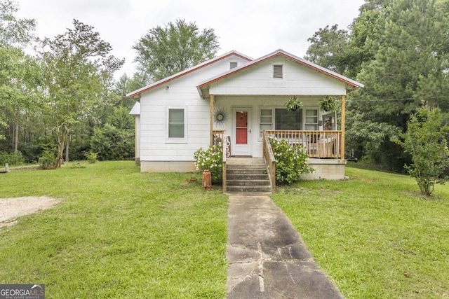 4009 Gray Hwy, Gray, GA 31032 - bungalow-style home featuring a porch and a front lawn