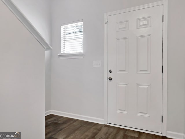 789 Galveston Way, Mcdonough, GA 30253 - entryway featuring dark wood-style floors and baseboards