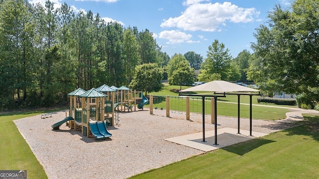 366 Lost Creek Blvd, Dallas, GA 30132 - communal playground featuring a lawn