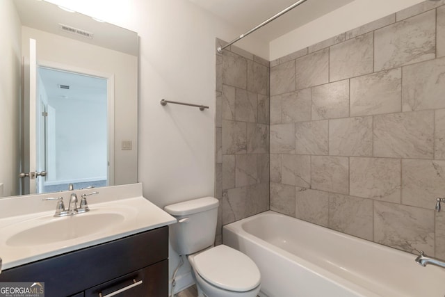 7850 Willoughby Ct, Alpharetta, GA 30005 - bathroom with vanity and bathtub / shower combination