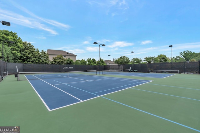 7850 Willoughby Ct, Alpharetta, GA 30005 - view of tennis court with community basketball court