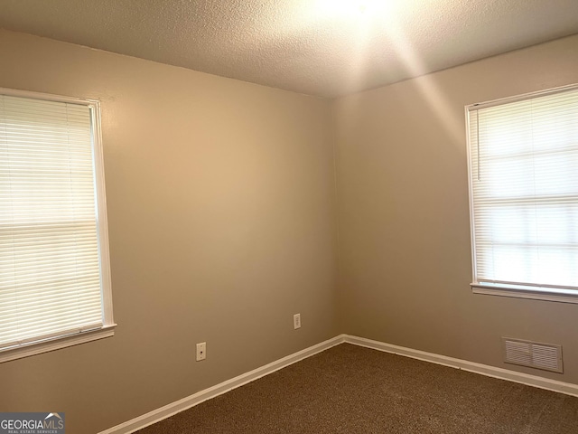 4196 Lehigh Blvd, Decatur, GA 30034 - empty room with dark carpet, baseboards, and a textured ceiling