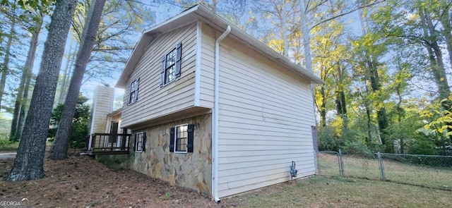 3226 Bruckner Blvd, Snellville, GA 30078 - view of side of home featuring stone siding