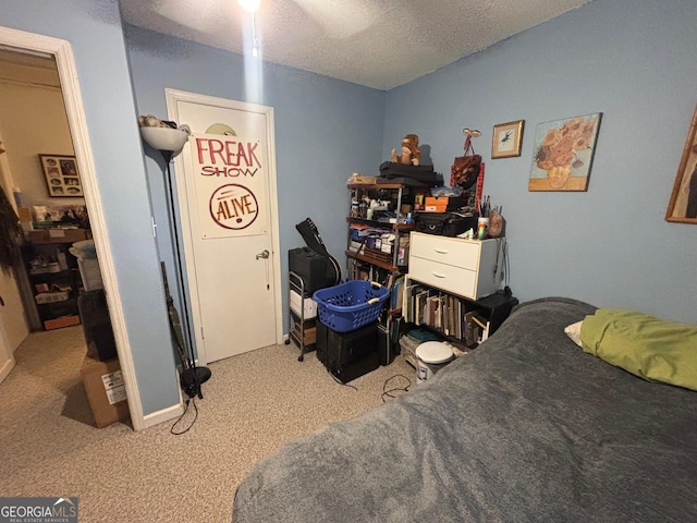 992 Tom Bell Rd, Cleveland, GA 30528 - bedroom with carpet flooring and a textured ceiling