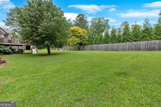 15 Split Oak Dr SW, Cartersville, GA 30120 - view of yard featuring a deck