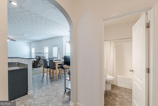 118 Surge Stone Ln, Stockbridge, GA 30281 - corridor with arched walkways