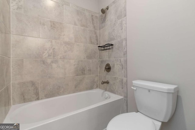 4000 Red Canoe Bnd, Lilburn, GA 30047 - bathroom featuring toilet and shower / bathtub combination
