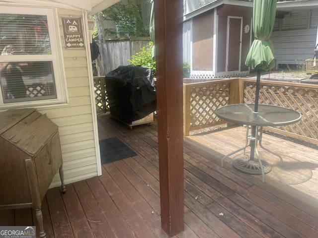 32 Yogi Bear Blvd, Cleveland, GA 30528 - deck with a grill