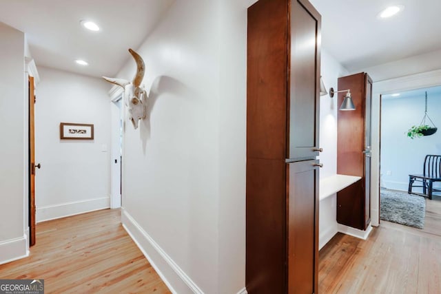 781 Boulevard, Athens, GA 30601 - corridor featuring light wood-style floors, recessed lighting, and baseboards