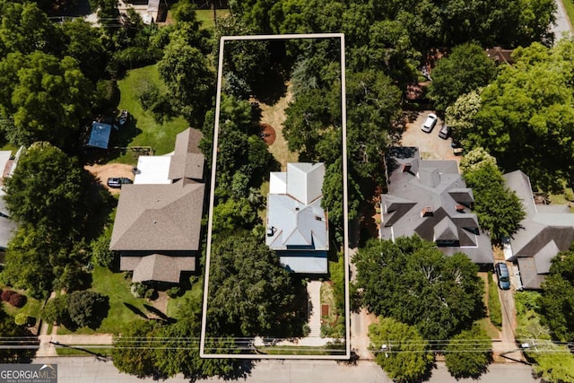 781 Boulevard, Athens, GA 30601 - aerial perspective of suburban area with property boundaries highlighted