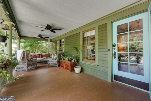 781 Boulevard, Athens, GA 30601 - porch featuring a ceiling fan