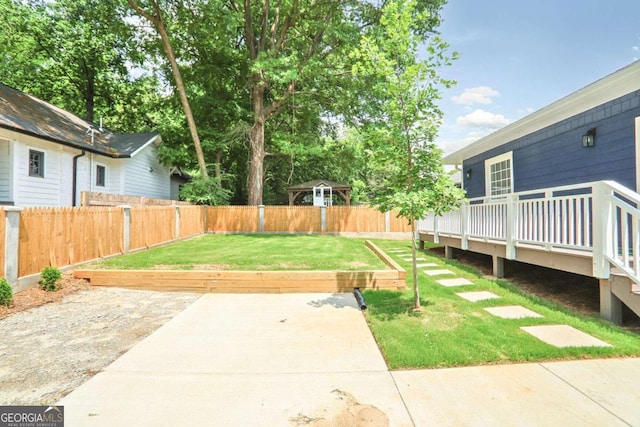 1253 Lucile Ave SW, Atlanta, GA 30310 - view of yard with a patio area and a wooden deck