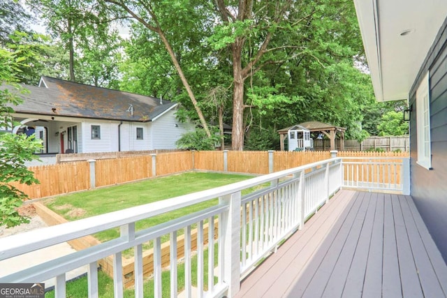 1253 Lucile Ave SW, Atlanta, GA 30310 - deck featuring a gazebo