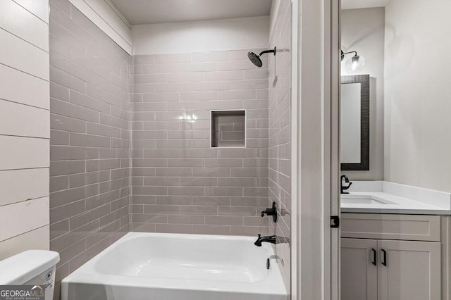 980 Bridge Rd, Ellijay, GA 30540 - full bathroom featuring vanity and tub / shower combination