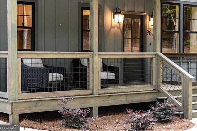 980 Bridge Rd, Ellijay, GA 30540 - view of wooden terrace
