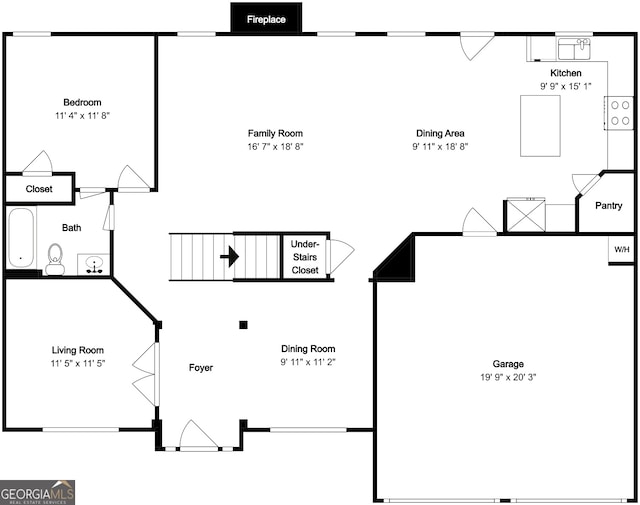 3507 Hideaway Ln, Loganville, GA 30052 - floor plan / room layout