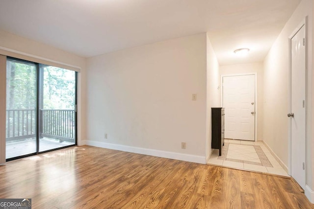 408 River Run Dr, Sandy Springs, GA 30350 - empty room featuring light wood finished floors and baseboards
