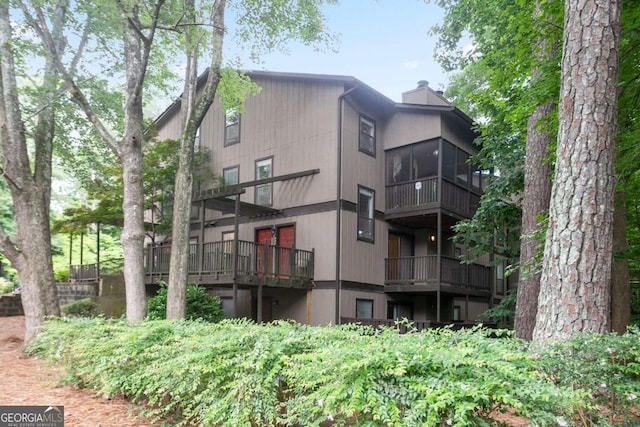 408 River Run Dr, Sandy Springs, GA 30350 - view of rear view of house