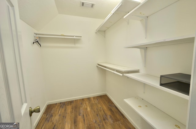 2025 Chicken Rd, Dudley, GA 31022 - walk in closet featuring dark wood-style flooring
