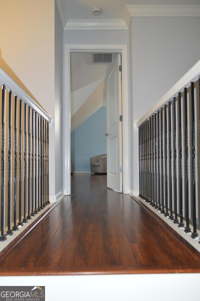 5427 Woodstream Ct, Gainesville, GA 30507 - unfurnished room featuring crown molding, wood finished floors, a smoke detector, and baseboards