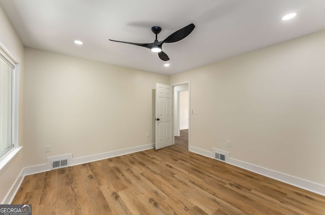 1364 Willis Mill Rd SW, Atlanta, GA 30311 - spare room with a ceiling fan, wood finished floors, baseboards, and recessed lighting