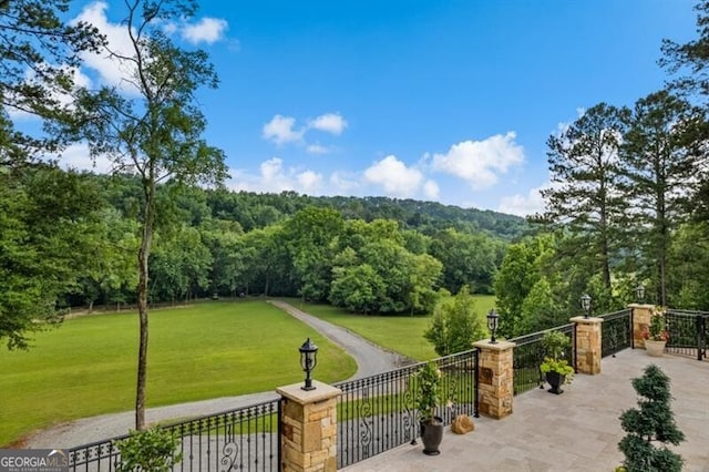 37 Retreat Rdg, Cartersville, GA 30120 - surrounding community featuring a wooded view and a lawn