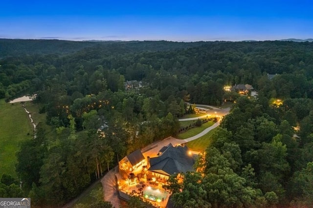 37 Retreat Rdg, Cartersville, GA 30120 - view from above of property with a heavily wooded area