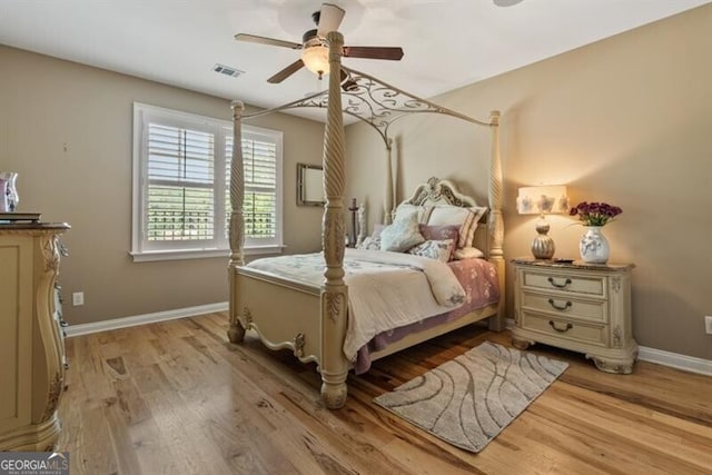 37 Retreat Rdg, Cartersville, GA 30120 - bedroom featuring light wood-style floors and ceiling fan