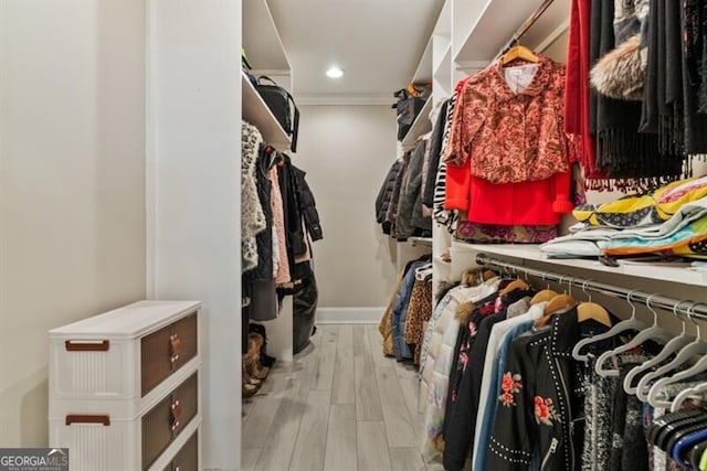 37 Retreat Rdg, Cartersville, GA 30120 - walk in closet featuring wood finished floors