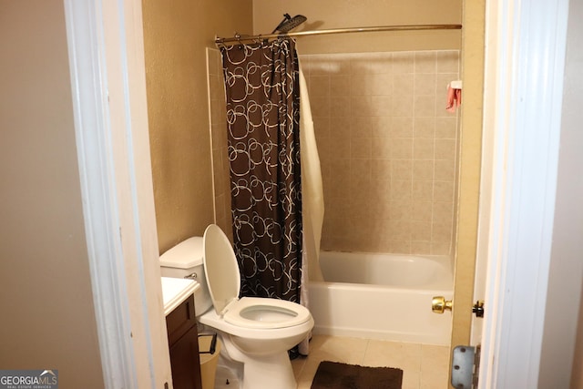 636 N Ave Unit 11E, Jonesboro, GA 30236 - full bath with vanity, tile patterned flooring, and shower / bath combo